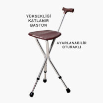 Yükseklik Ayarlanabilir Oturaklı Baston